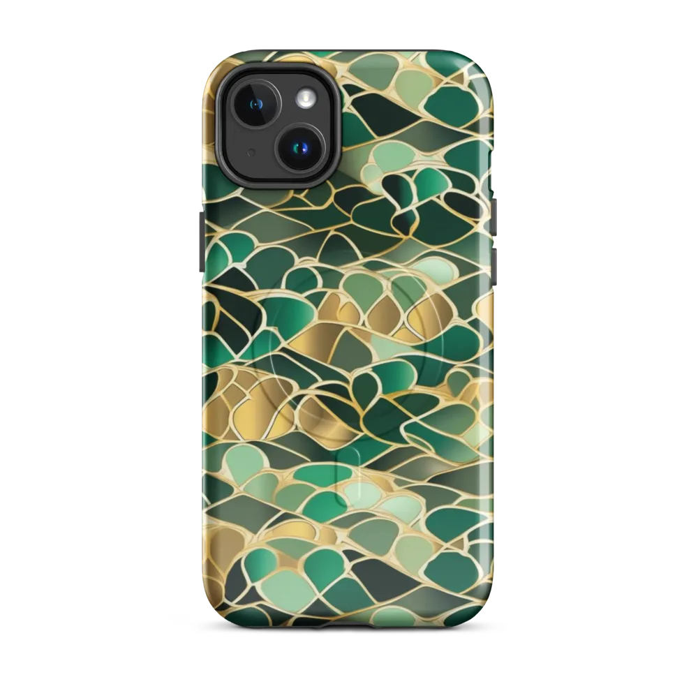Gilded Emerald Lattice on MagSafe Tough Case for iPhone® — Front