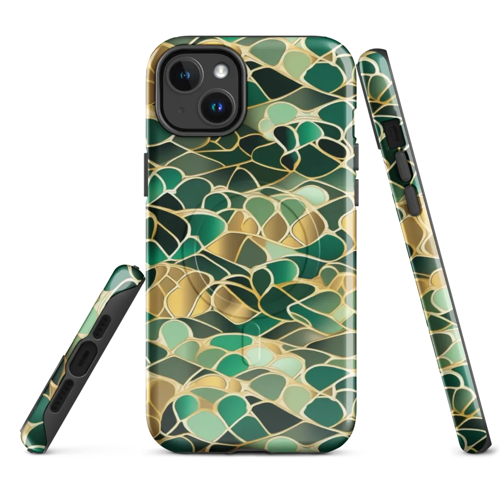 Gilded Emerald Lattice on MagSafe Tough Case for iPhone® — Front