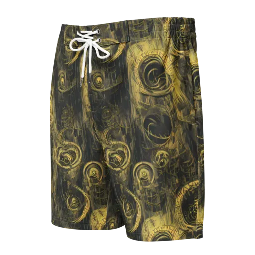 Gilded Spiralwork on a Men's Board Shorts