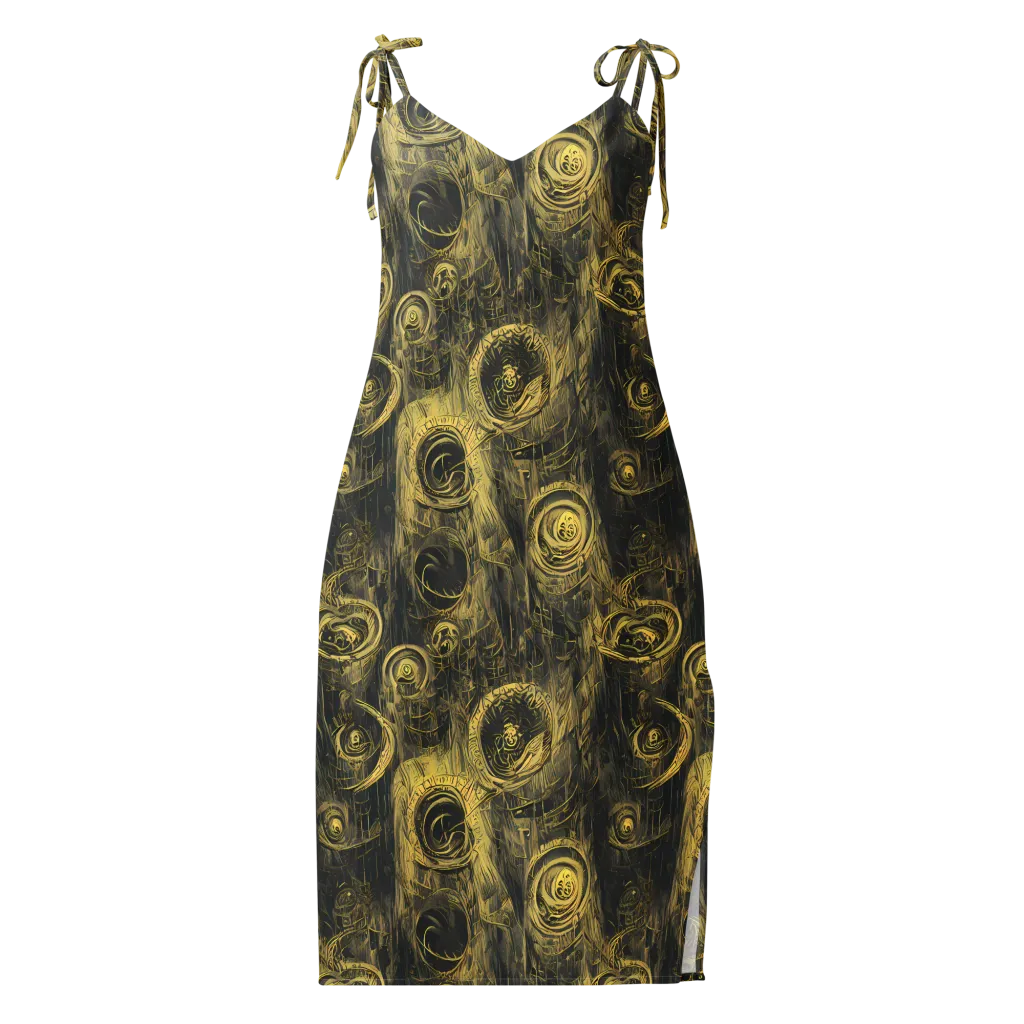 Gilded Spiralwork on Slip Dress — Front