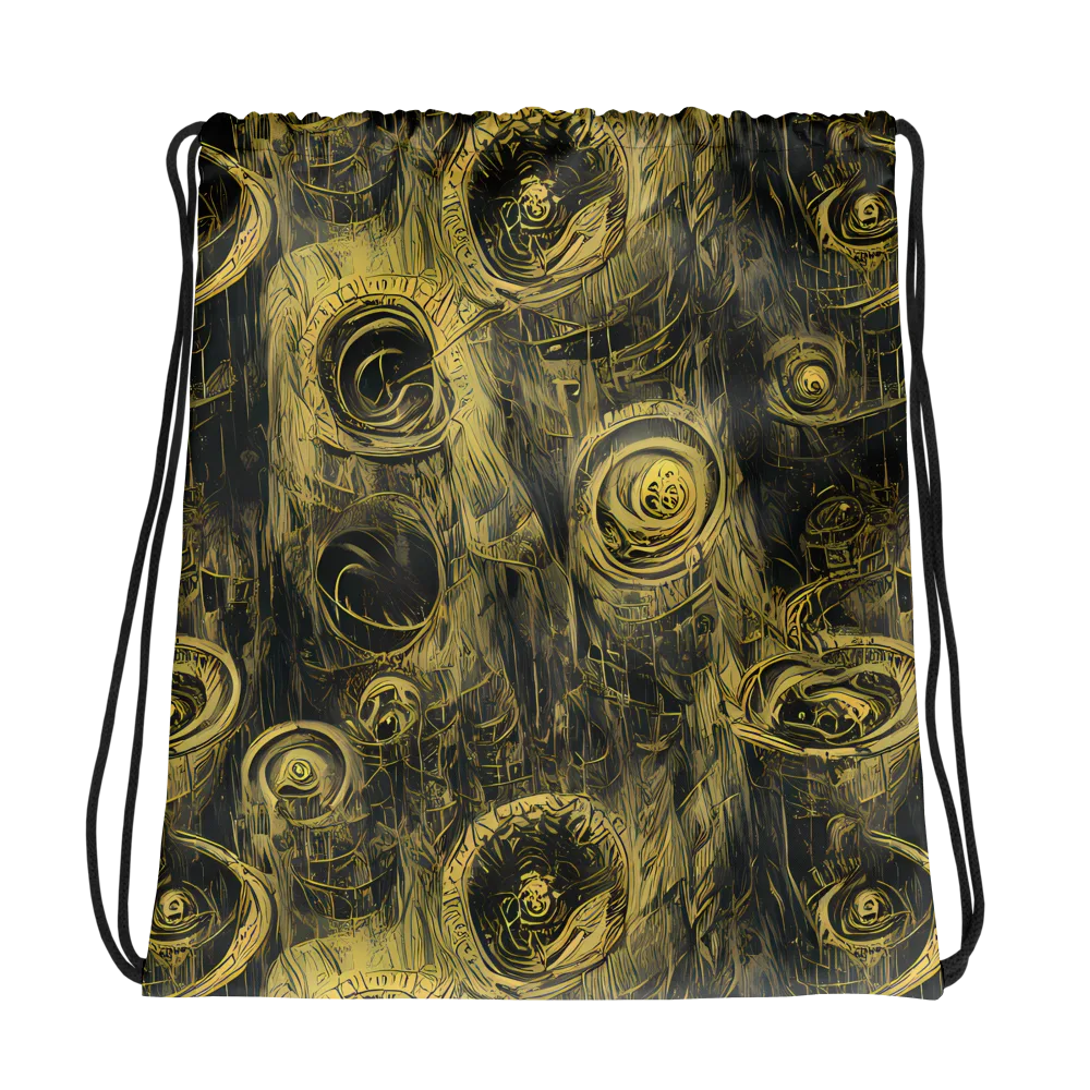 Gilded Spiralwork on Drawstring Bag — Photo