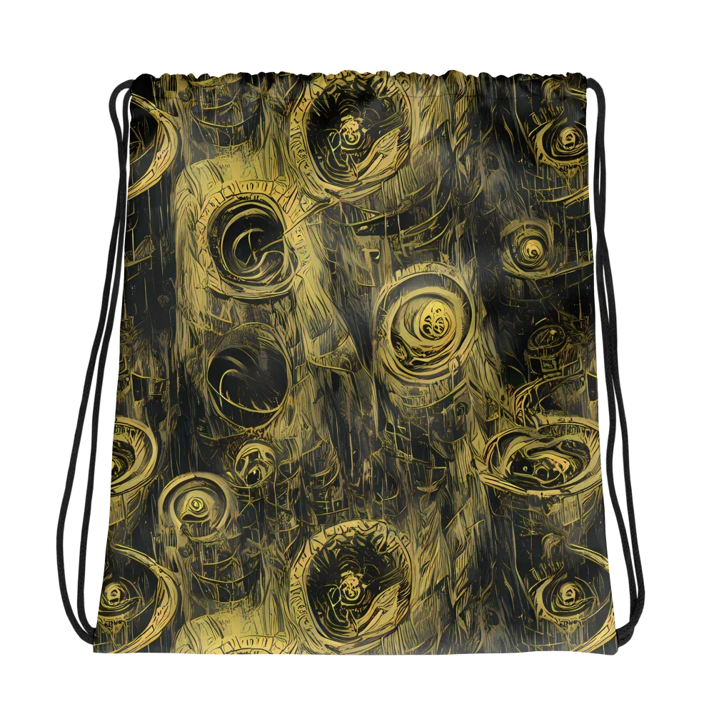 Gilded Spiralwork on Drawstring Bag — Photo