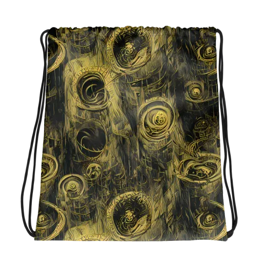 Gilded Spiralwork on a Drawstring Bag