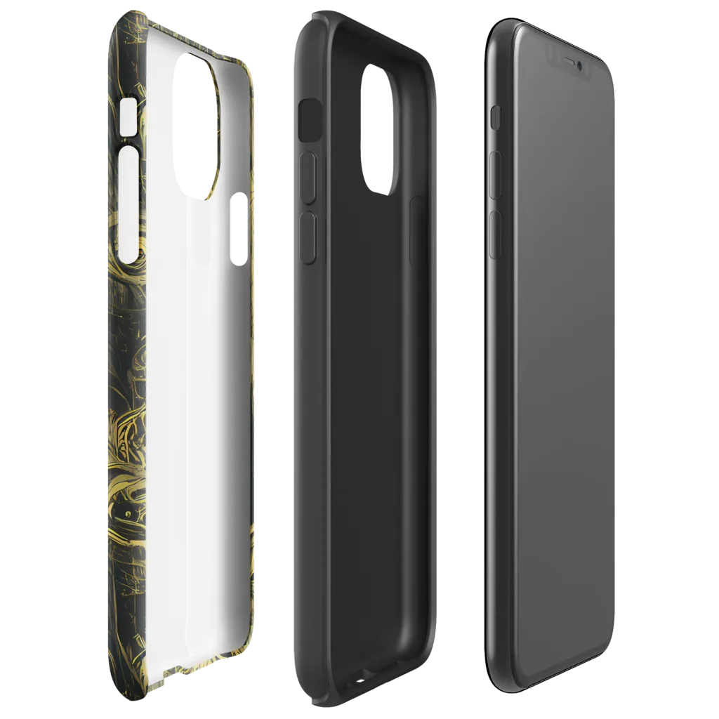 Gilded Spiralwork on Tough Case for iPhone® — Right