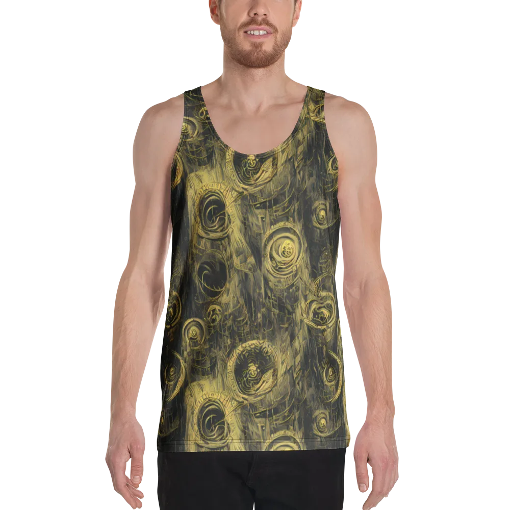 Gilded Spiralwork on Men's Tank Top — Front