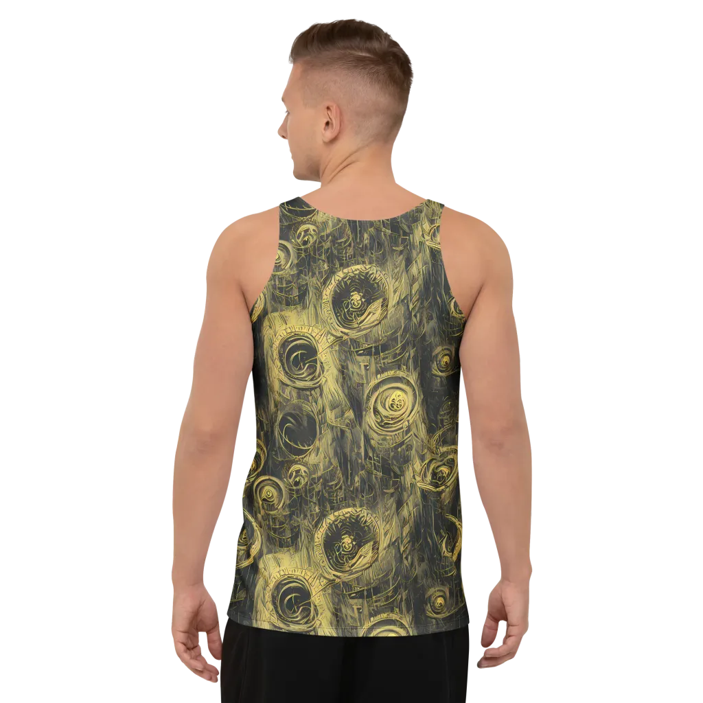 Gilded Spiralwork on Men's Tank Top — Back