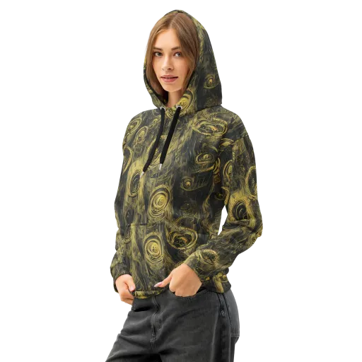 Gilded Spiralwork on a Cotton Hoodie