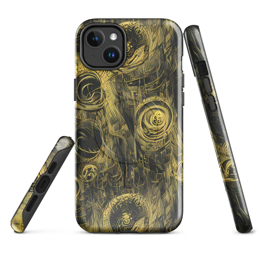 Gilded Spiralwork on MagSafe Tough Case for iPhone® — Front
