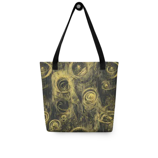 Gilded Spiralwork on a Tote Bag