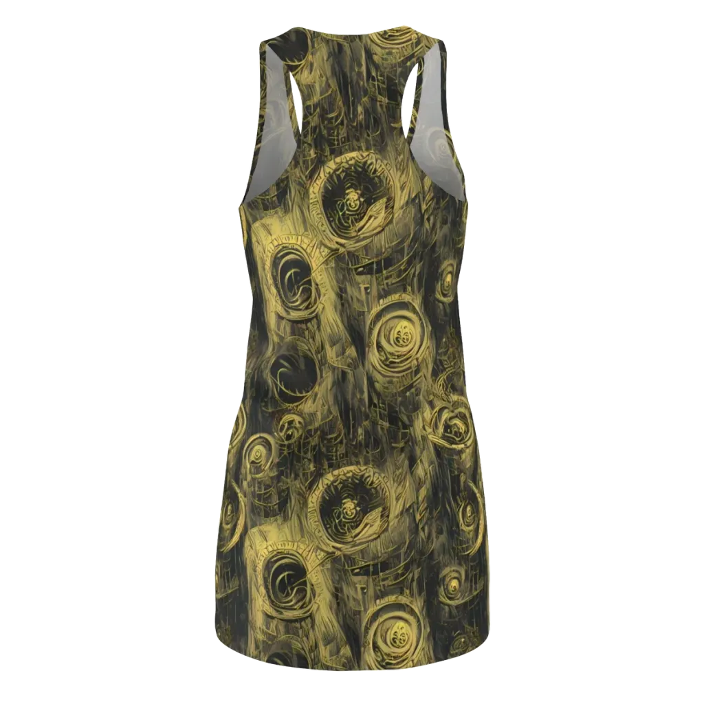 Gilded Spiralwork on Racerback Dress — Back