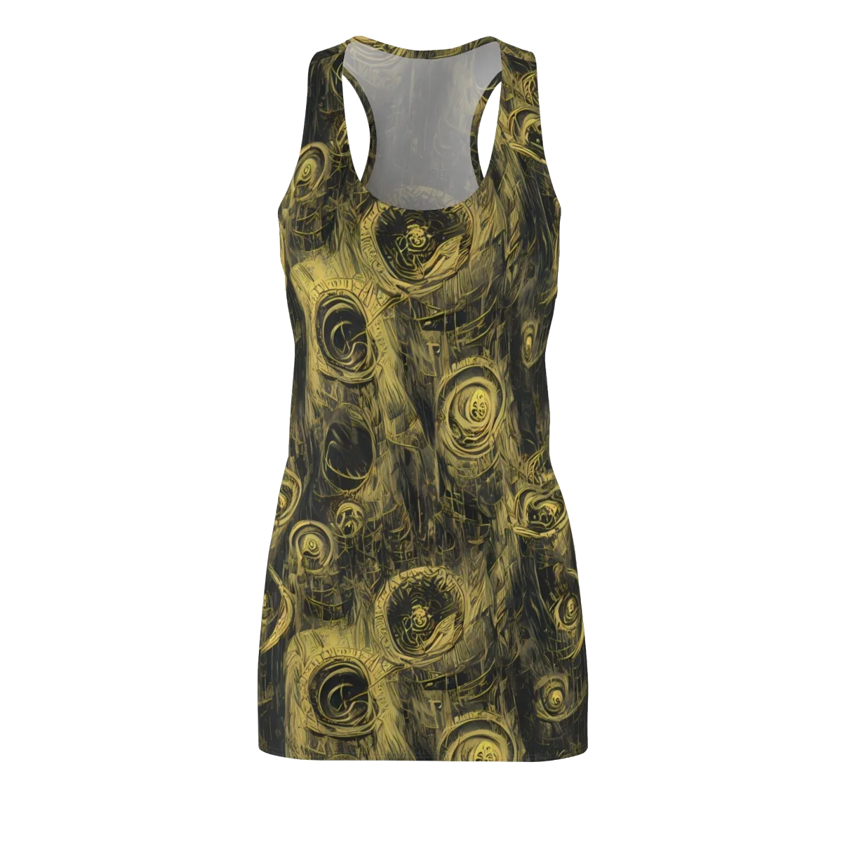 Gilded Spiralwork on Racerback Dress — Front
