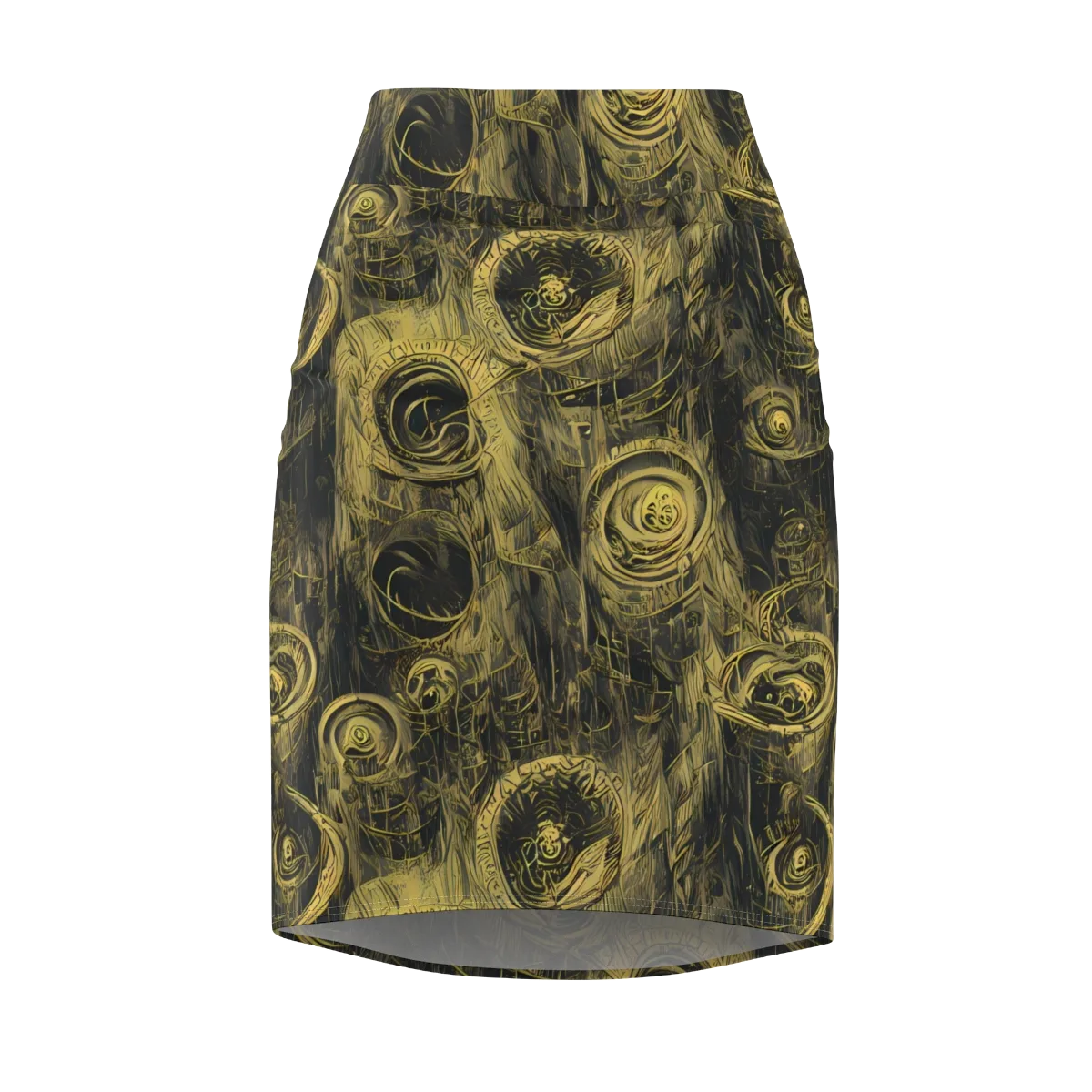 Gilded Spiralwork on Pencil Skirt — Front