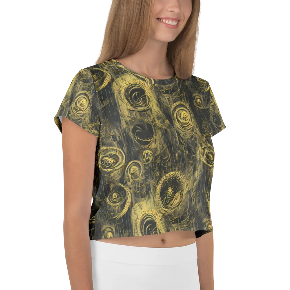 Gilded Spiralwork on Crop Tee — Right
