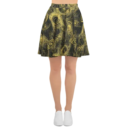 Gilded Spiralwork on a Skater Skirt