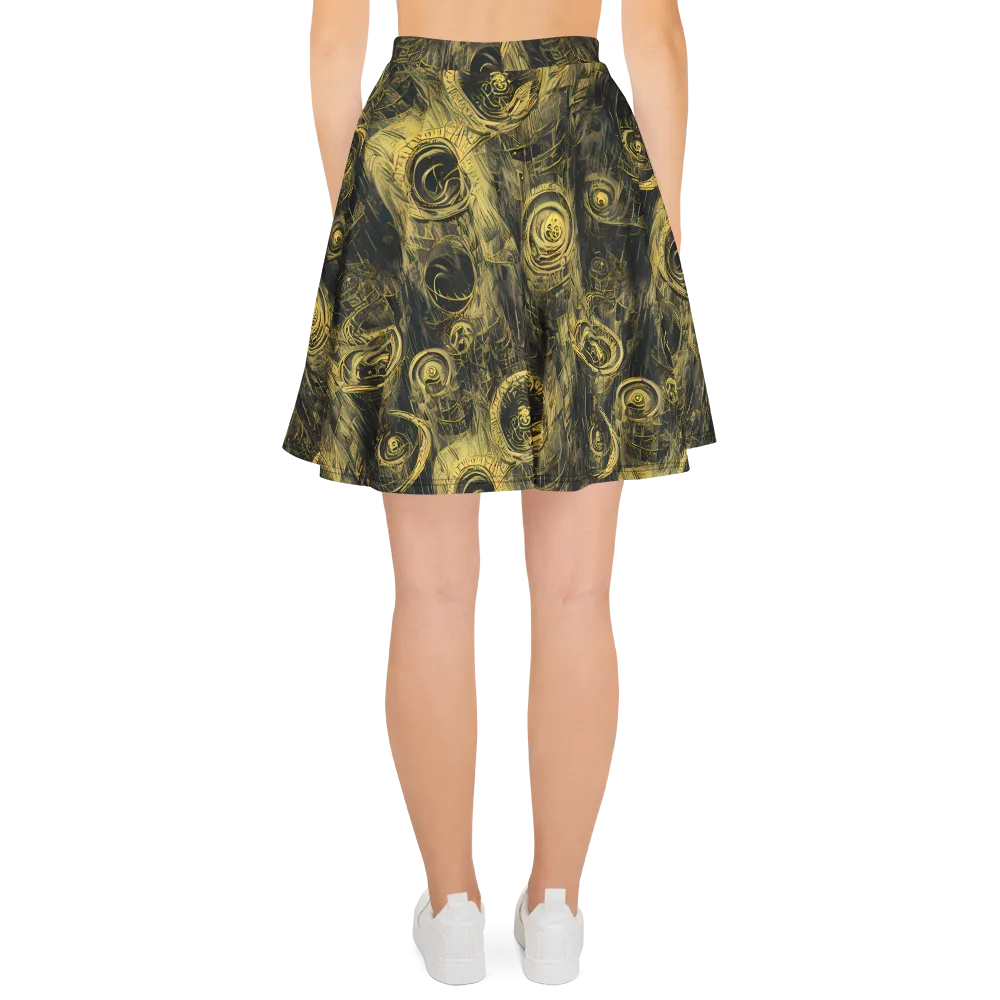 Gilded Spiralwork on Skater Skirt — Back