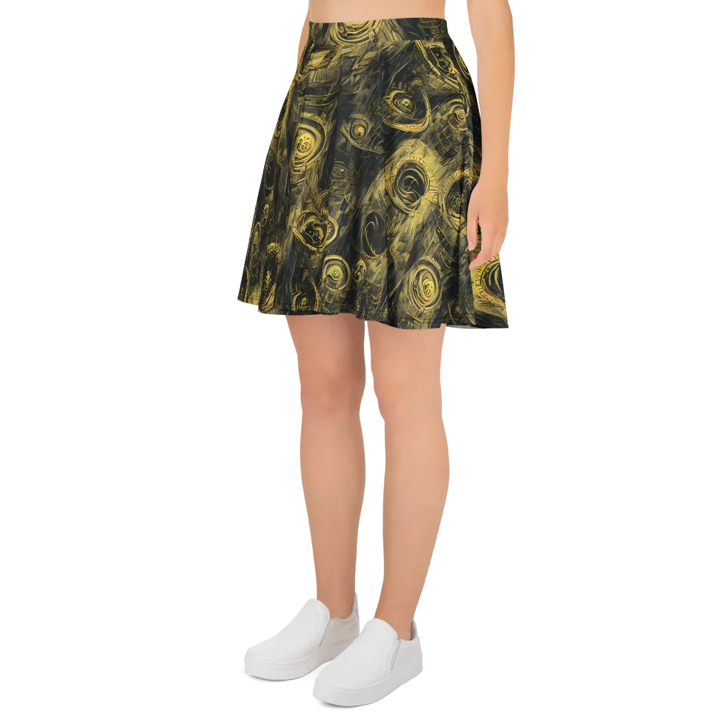 Gilded Spiralwork on Skater Skirt — Left