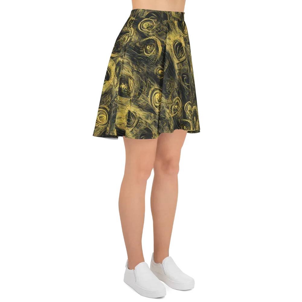 Gilded Spiralwork on Skater Skirt — Right