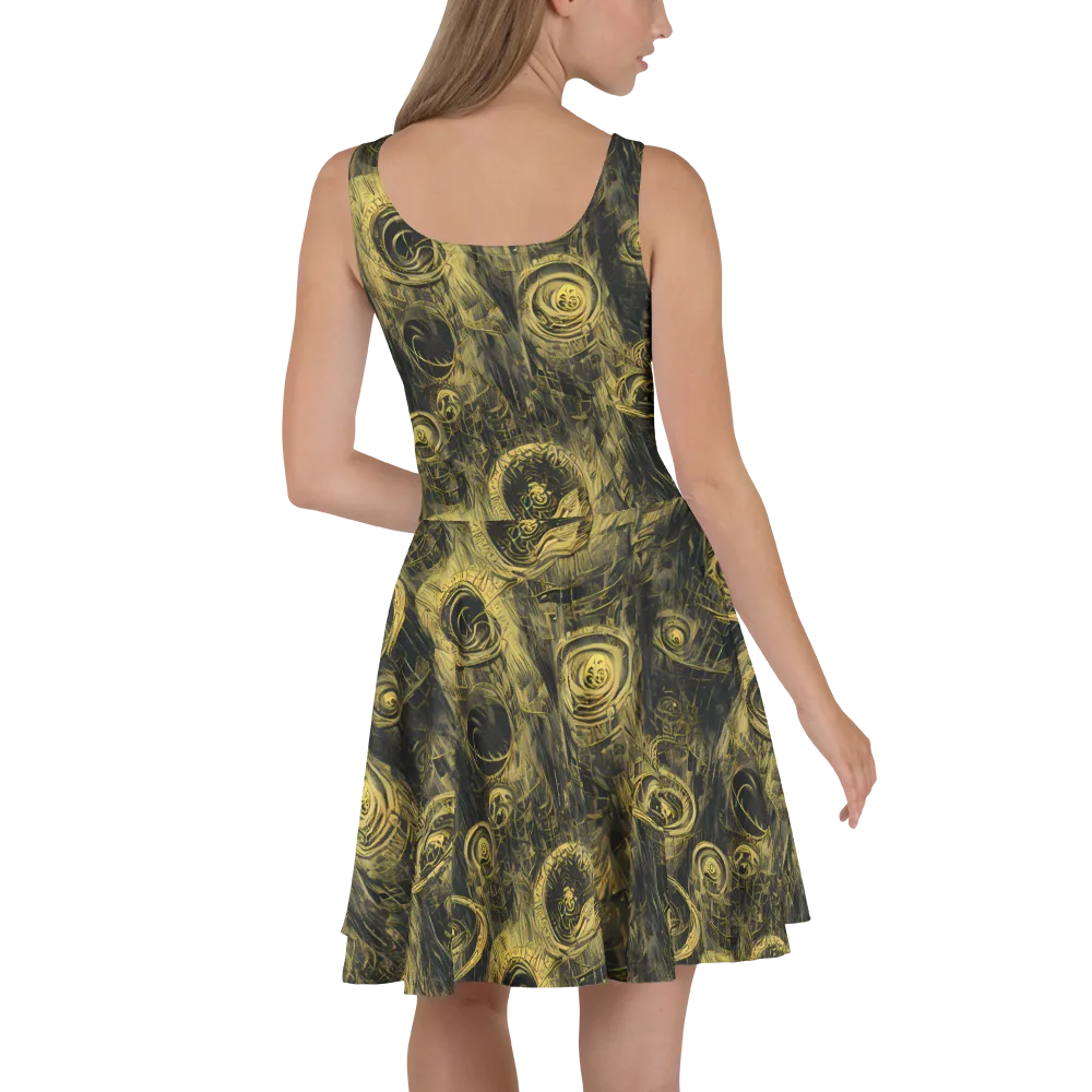 Gilded Spiralwork on Skater Dress — Back