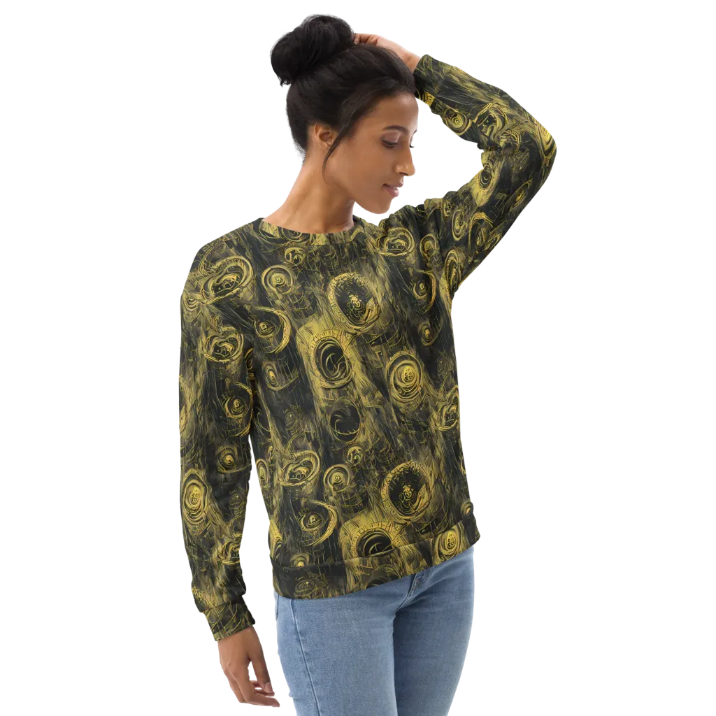 Gilded Spiralwork on Sweatshirt — Right Front