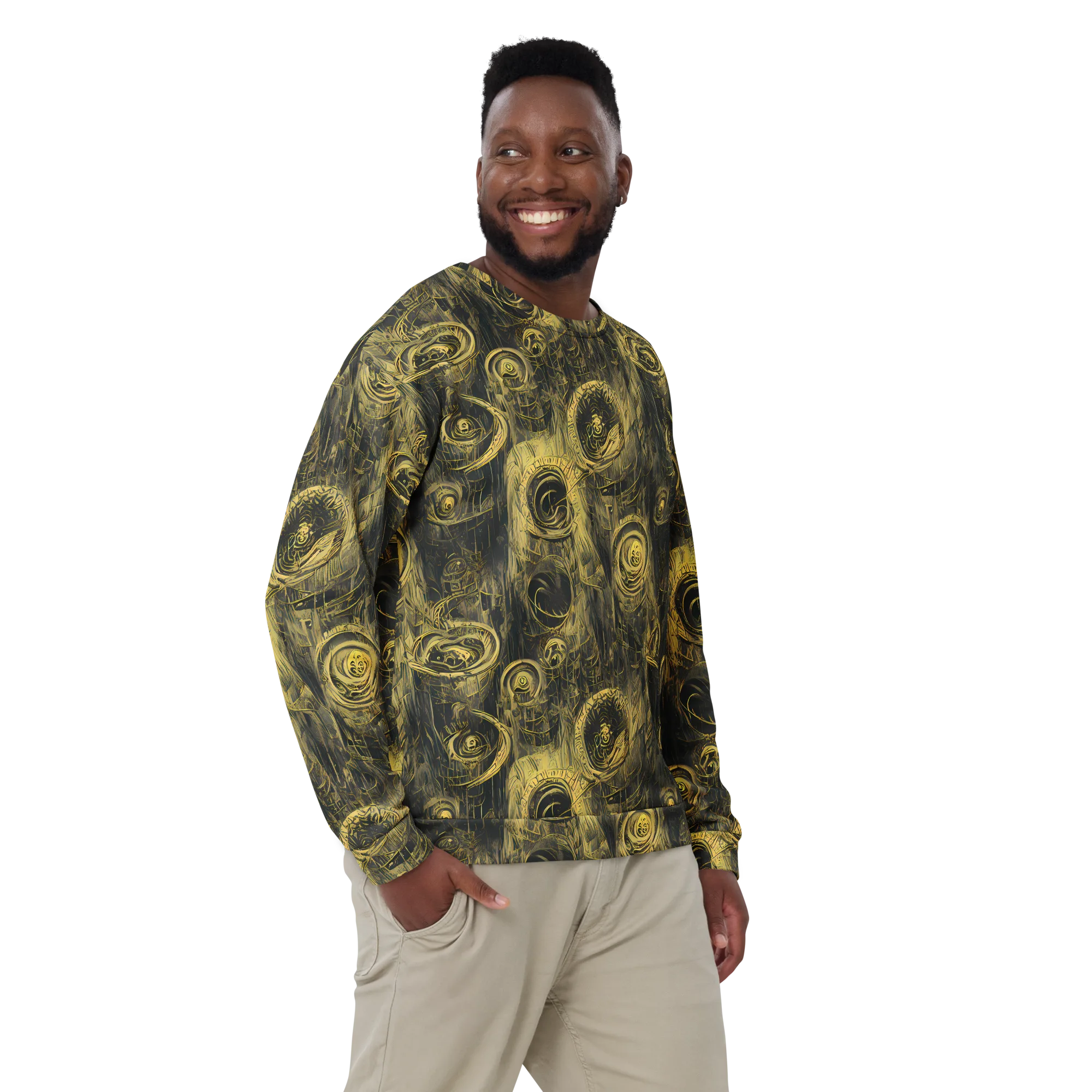 Gilded Spiralwork on Sweatshirt — Front