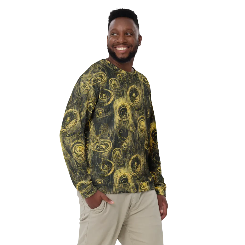 Gilded Spiralwork on Sweatshirt — Front
