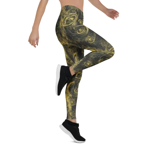 Gilded Spiralwork on a Leggings