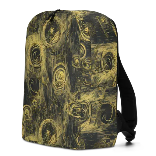 Gilded Spiralwork on a Minimalist Backpack