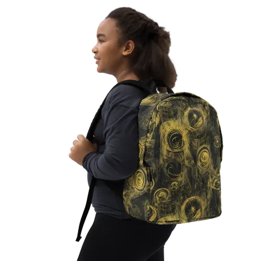 Gilded Spiralwork — Minimalist Backpack