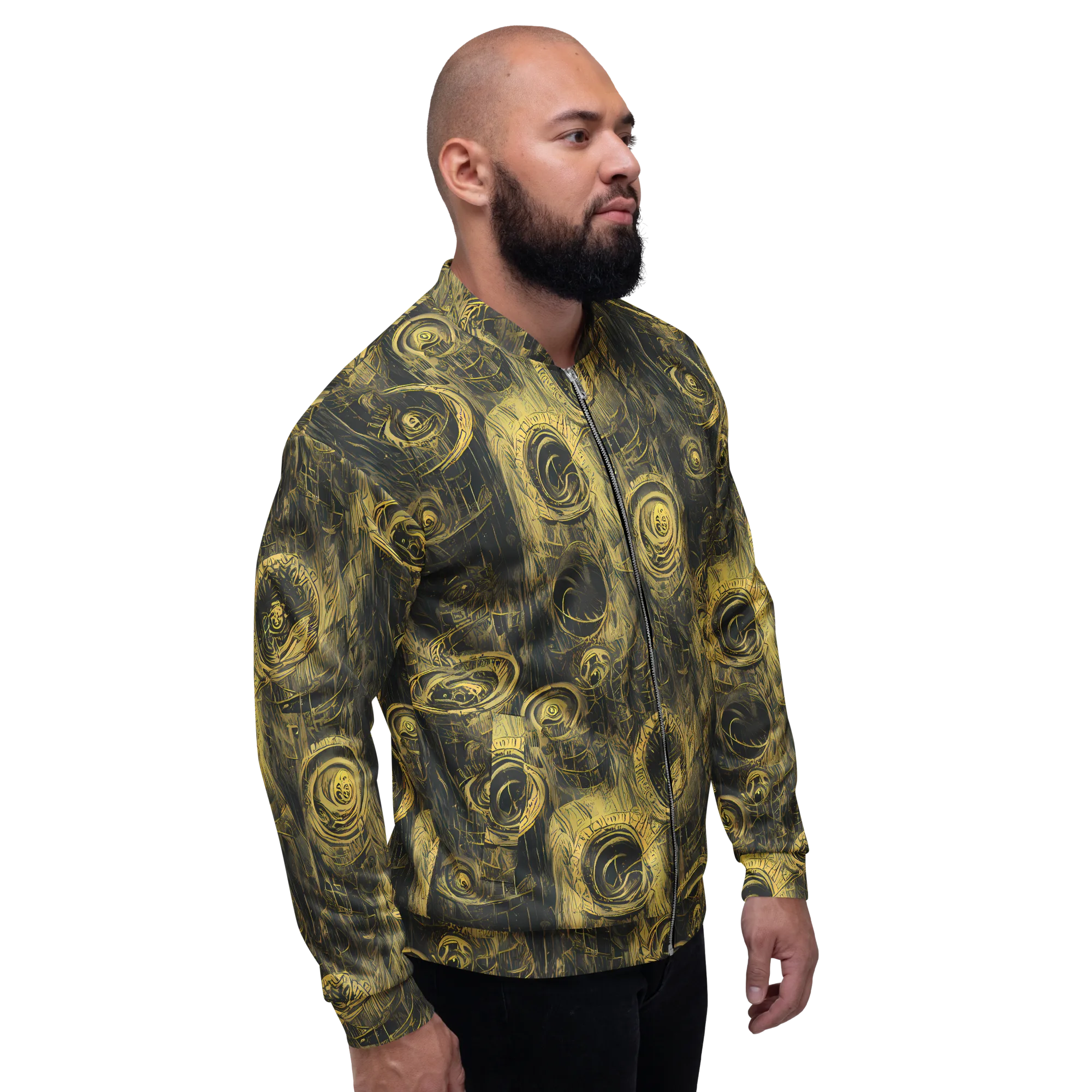 Gilded Spiralwork on Bomber Jacket — Right