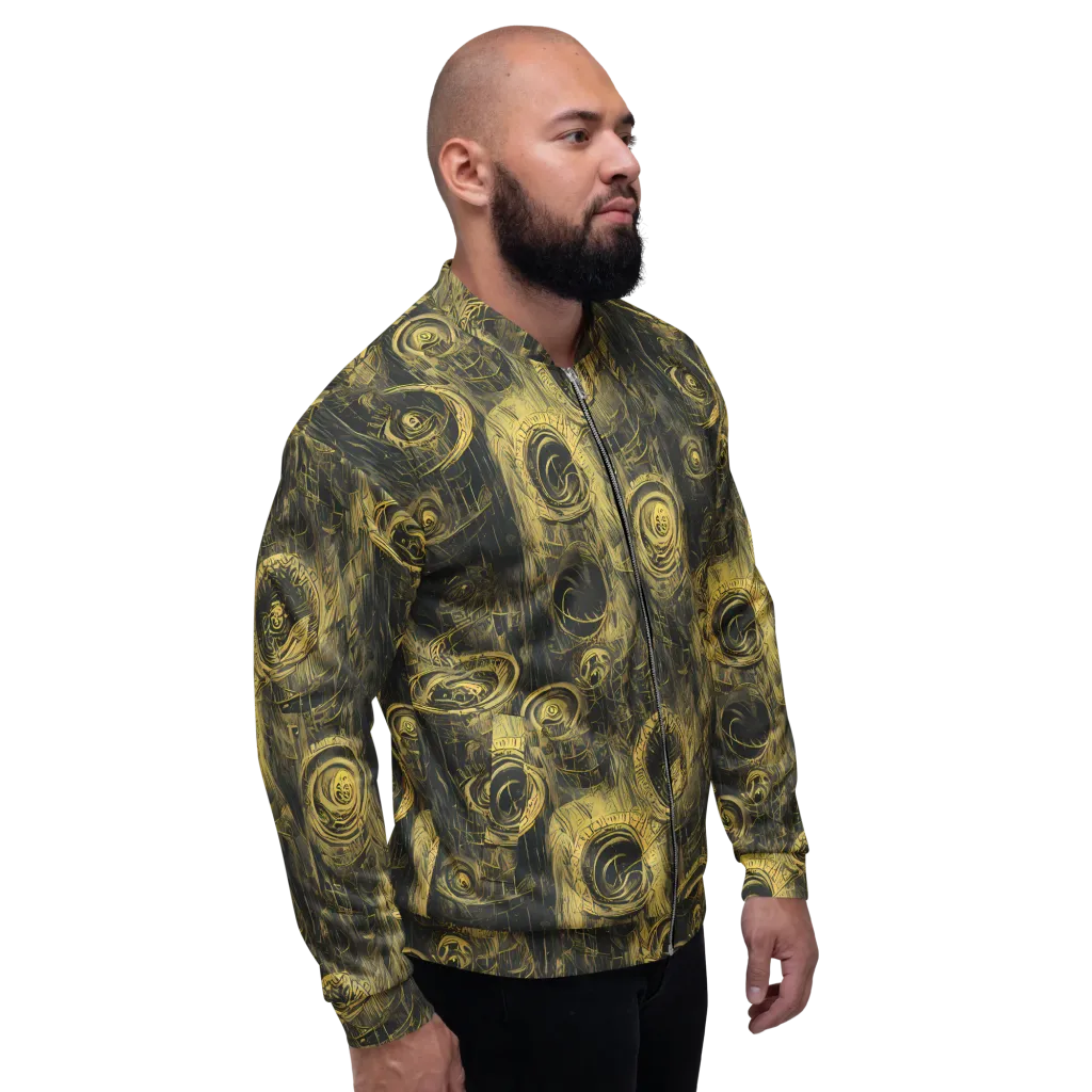 Gilded Spiralwork on Bomber Jacket — Right