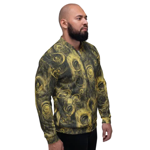 Gilded Spiralwork on a Bomber Jacket