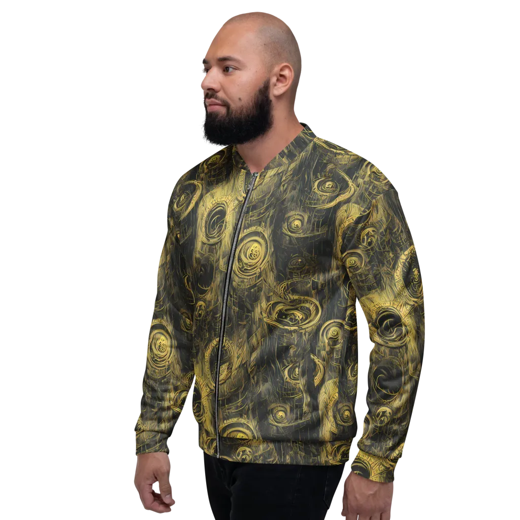 Gilded Spiralwork on Bomber Jacket — Left