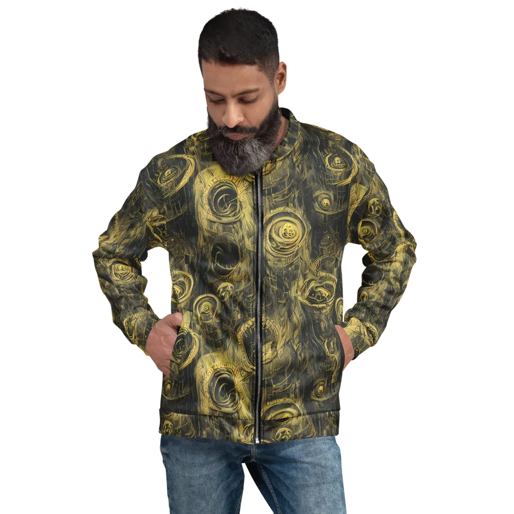 Gilded Spiralwork on Bomber Jacket — Front