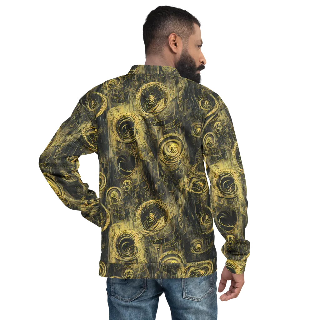 Gilded Spiralwork on Bomber Jacket — Back