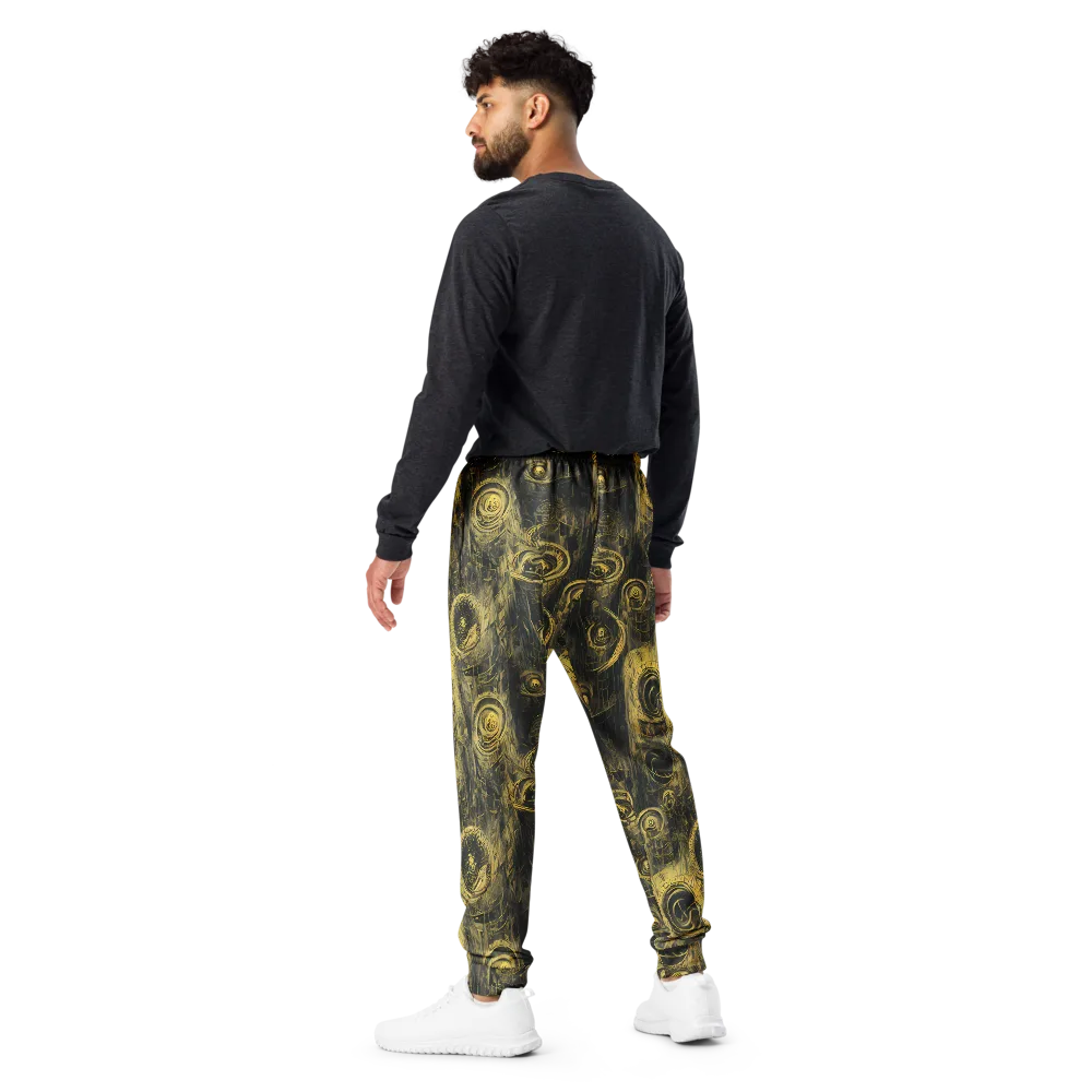 Gilded Spiralwork on Men's Joggers — Back