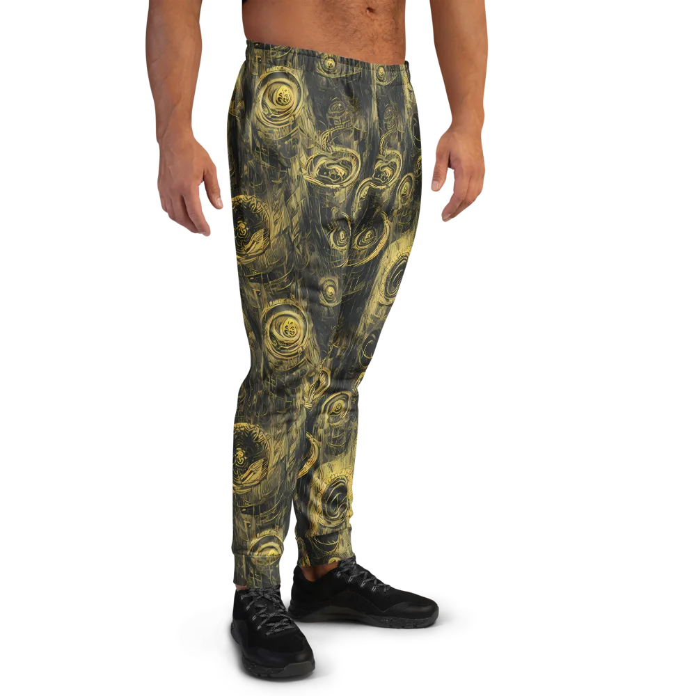 Gilded Spiralwork on Men's Joggers — Right