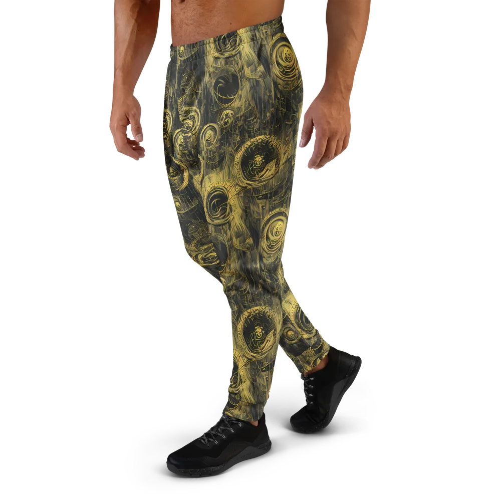 Gilded Spiralwork on Men's Joggers — Left