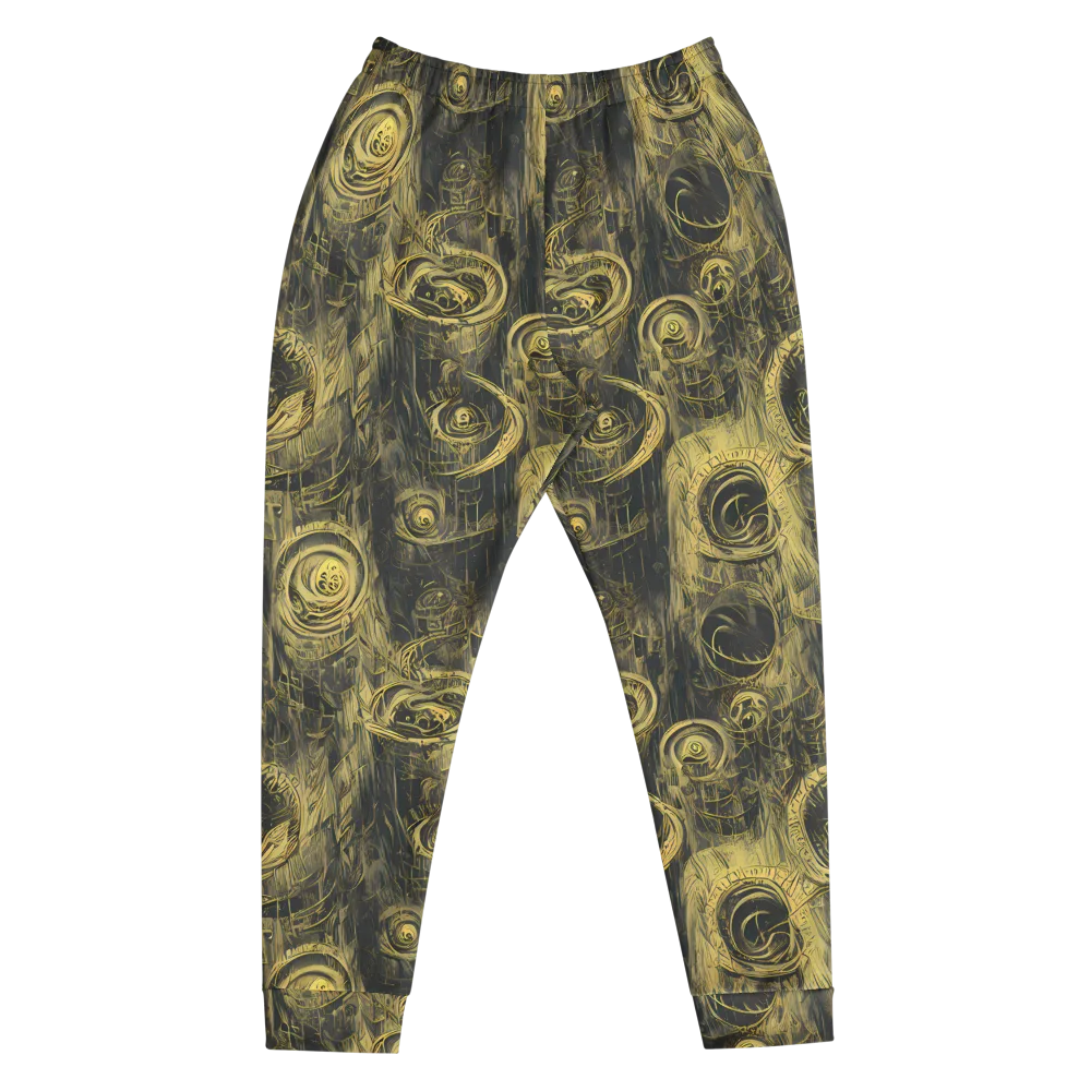 Gilded Spiralwork on Men's Joggers — Front