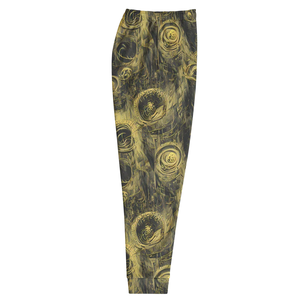 Gilded Spiralwork on Men's Joggers — Right