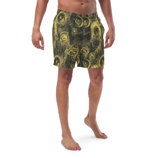 Gilded Spiralwork on a Swim Trunks