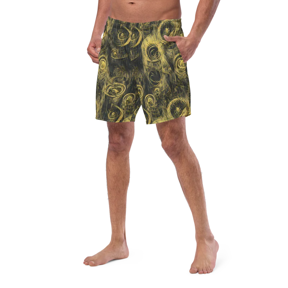 Gilded Spiralwork on Swim Trunks — Left Front