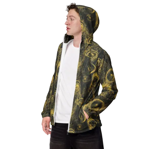 Gilded Spiralwork on a Men's Windbreaker