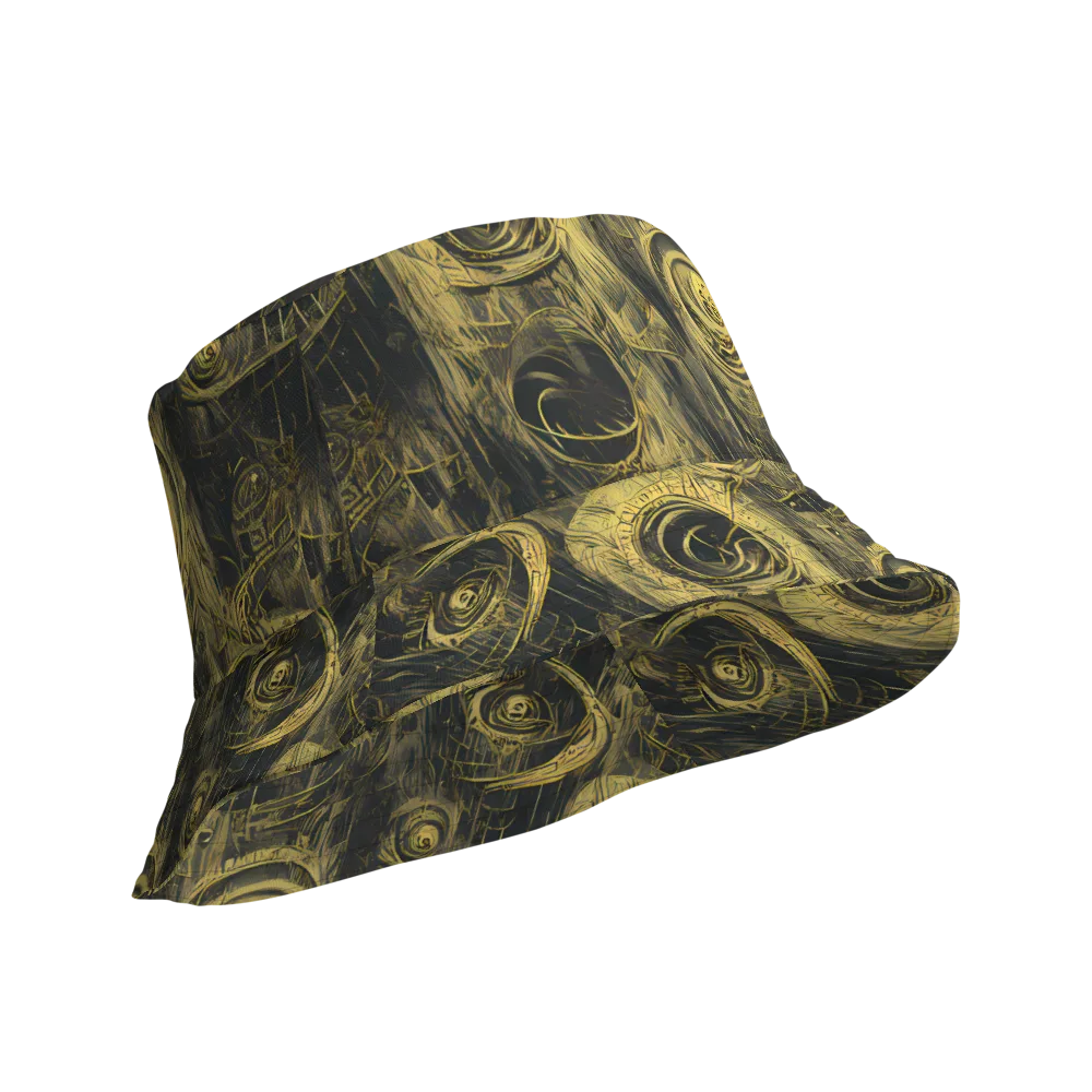 Gilded Spiralwork on Reversible Bucket Hat — Product details Outside