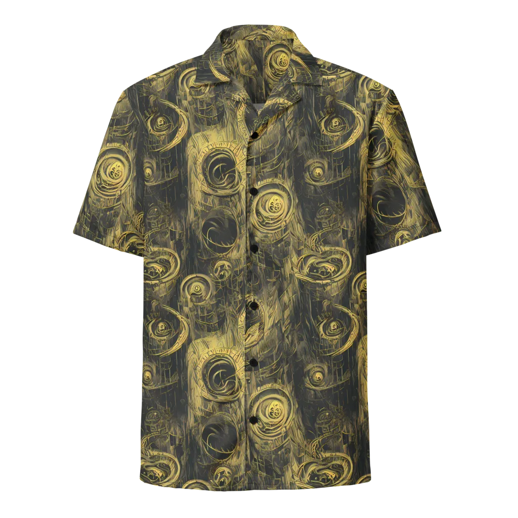 Gilded Spiralwork on Button Shirt — Front