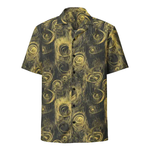 Gilded Spiralwork on a Button Shirt