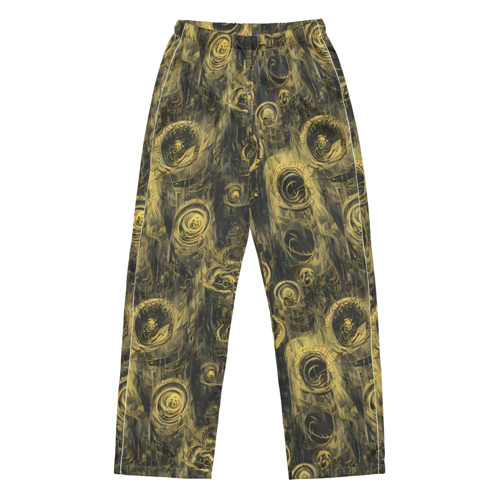 Gilded Spiralwork on Women's Pajama Pants — Front