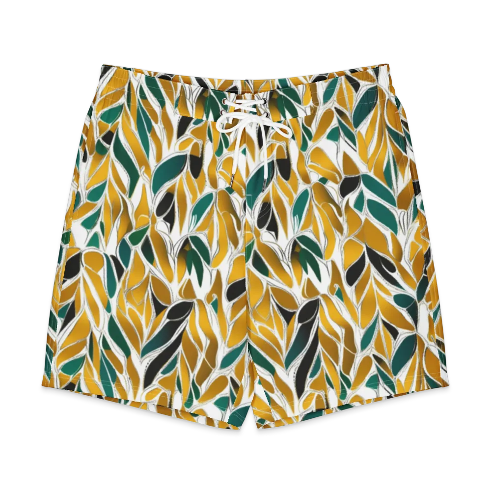Verdant Marigold on Men's Board Shorts — Front