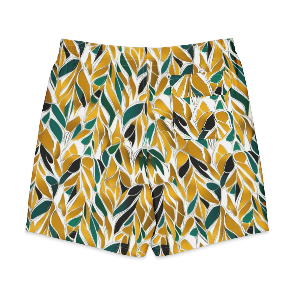 Verdant Marigold on Men's Board Shorts — Back