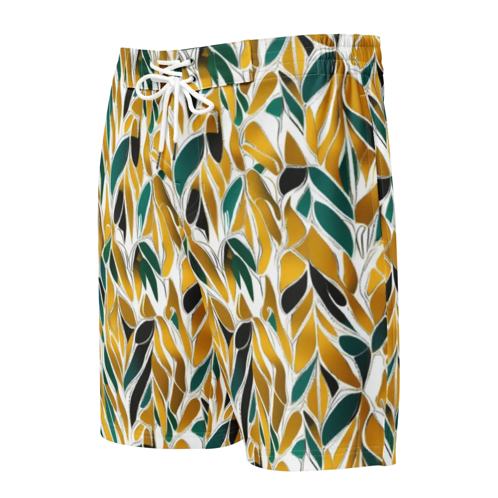 Verdant Marigold on Men's Board Shorts — Front