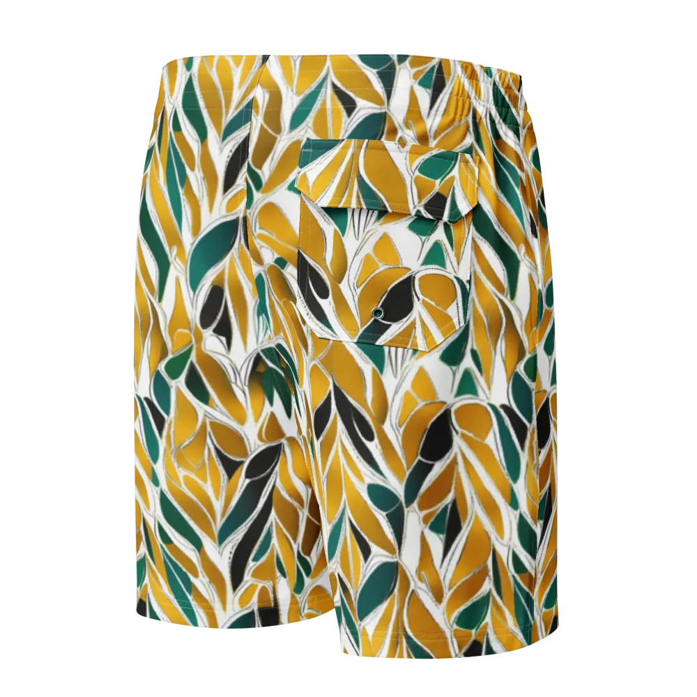 Verdant Marigold on Men's Board Shorts — Back